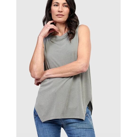 NWT ALEMBIKA Essential Cutaway Tank Top Saladine Size 4 (12-14) XL - Picture 1 of 3
